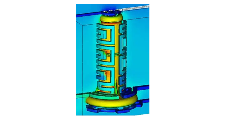 樹脂流動~構造解析連成による金型強度評価