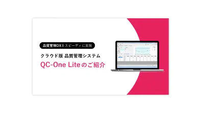 QC-One Lite<br>サービス紹介資料