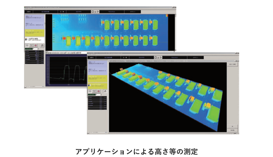 アプリケーションによる高さ等の測定